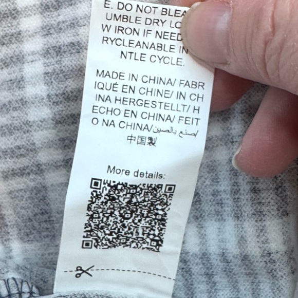 SHEIN Curve Black White Plaid Open Front Cardigan Duster 4XL - Picture 8 of 11